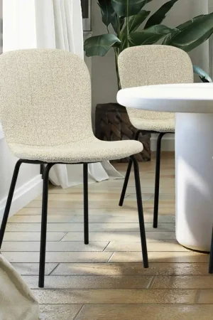 Jusqu'à Épuisement Des Stocks Chaise bouclettes 'Maona' blanche